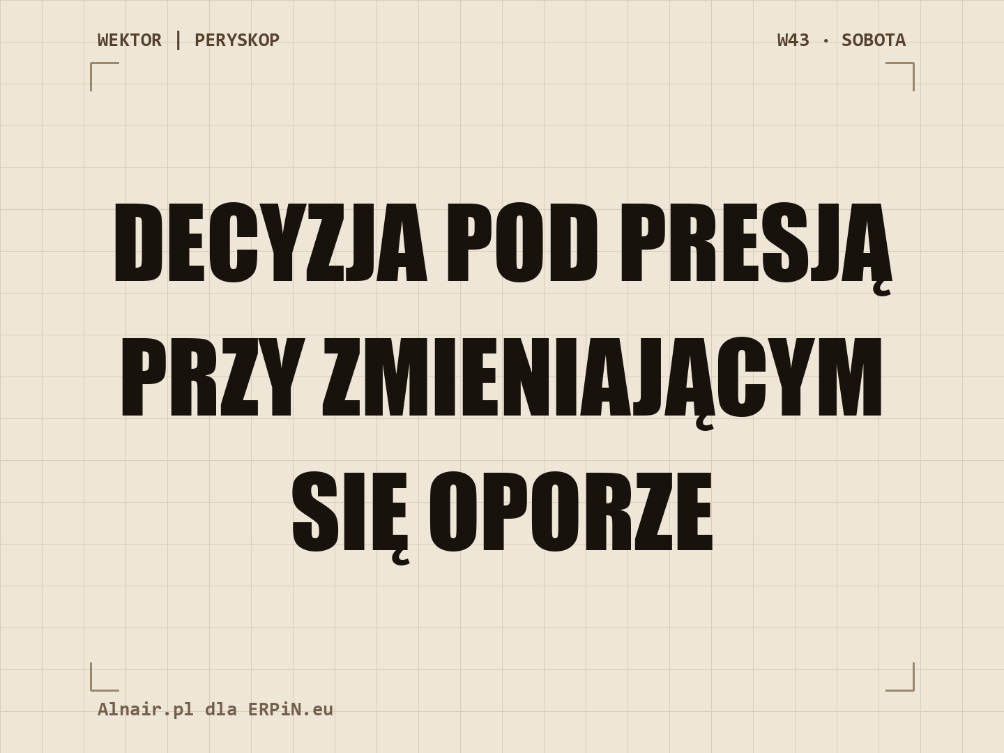 WEKTOR PERYSKOP W43: Decyzja pod presją w BJJ