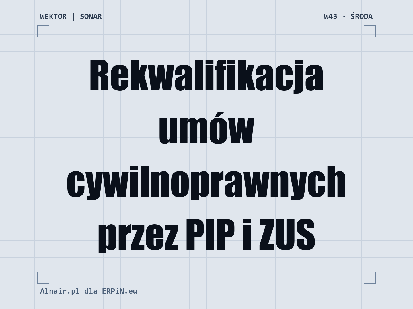 WEKTOR SONAR 1 W43: Pierwsze decyzje PIP